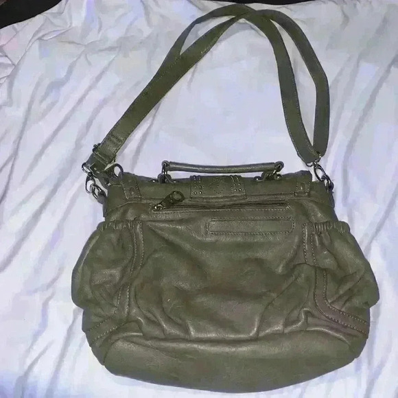 Rustic Couture Leather Handbag Satchel Adjustable Shoulder Bag Purse Organizer - Picture 2 of 5